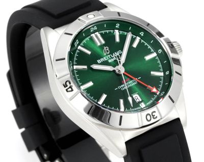 Breitling Replica Watch Bands Rubber Mechanical Etc.2836 GMT Dual-time Movement 40MM Black Rubber Bracelet Watch